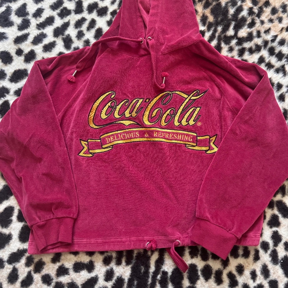 Coca Cola burgundy hoodie